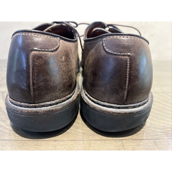 ALLEN EDMONDS MENS Size 10.5 BROWN LEATHER OXFORD SHOES BERKSHIRE lace 4544 - Picture 3 of 10